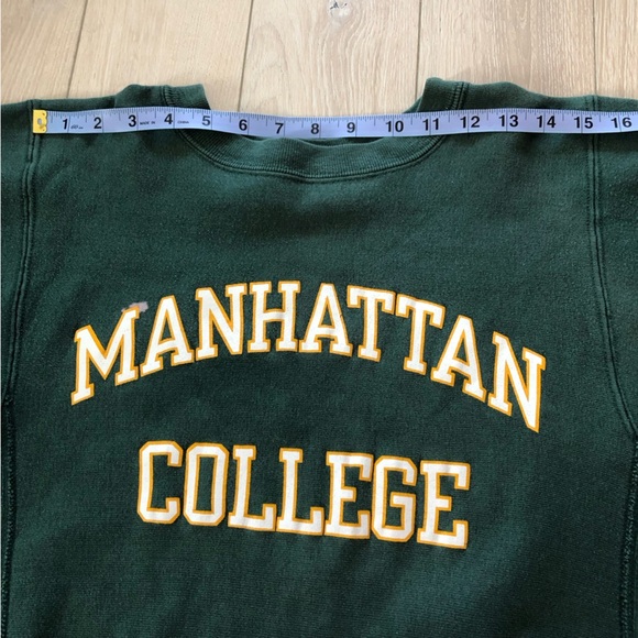Vintage Champion Manhattan College Crew Neck Sweatshirt Made in USA - Picture 4 of 12